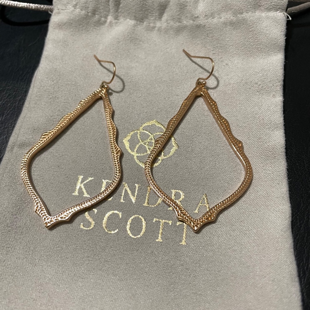 Sophee Rose Gold Drop Earrings